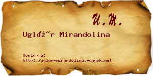 Uglár Mirandolina névjegykártya